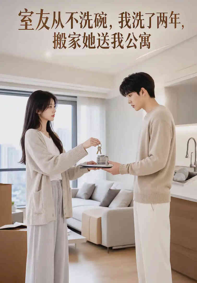 室友从不洗碗，我洗了两年，搬家她送我公寓